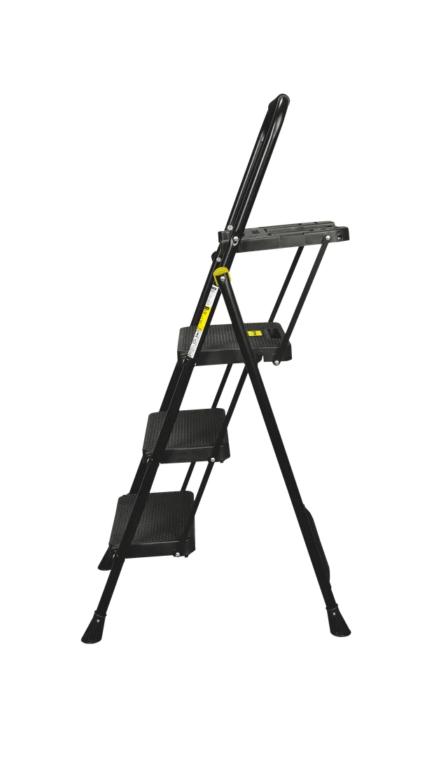 SCALETTA BLACK MAX "PLUS" 3 GRADINI CON VASCHETTA PORTATTREZZI