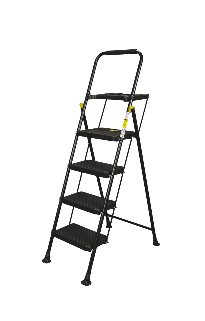 SCALETTA BLACK MAX "PLUS" 4 GRADINI CON VASCHETTA PORTATTREZZI