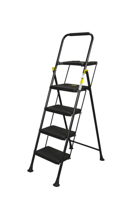 SCALETTA BLACK MAX "PLUS" 4 GRADINI CON VASCHETTA PORTATTREZZI
